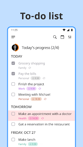 Listta: to-do list & planner - عکس برنامه موبایلی اندروید