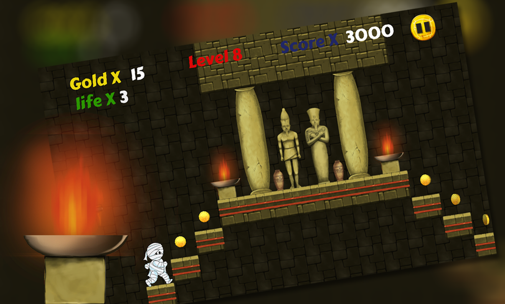 Egypt Mummy Run - Gameplay image of android game