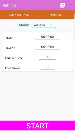 Chess Timer - عکس برنامه موبایلی اندروید