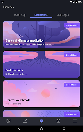 Norbu: Stress management - Image screenshot of android app