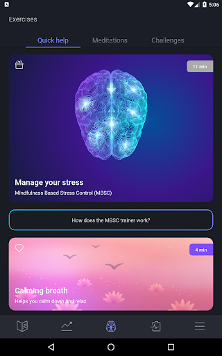 Norbu: Stress management - Image screenshot of android app