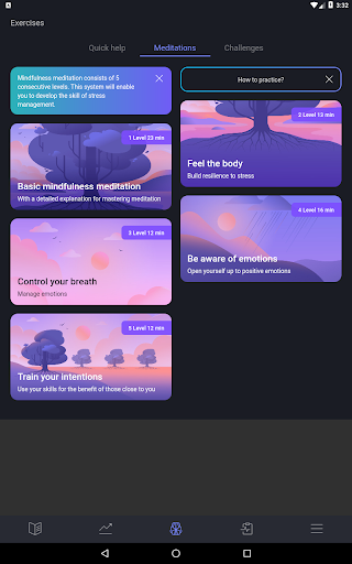 Norbu: Stress management - Image screenshot of android app