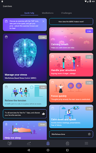 Norbu: Stress management - Image screenshot of android app