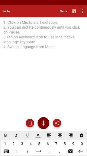 Voice Typing - Speech to Text - Image screenshot of android app