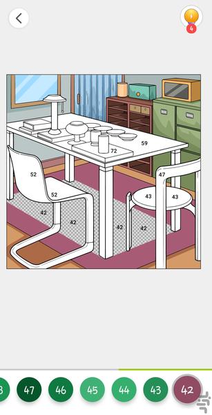 رنگ آمیزی - رنگ بر اساس تعداد - عکس بازی موبایلی اندروید