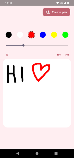 Paint Love - widget for couple - Image screenshot of android app