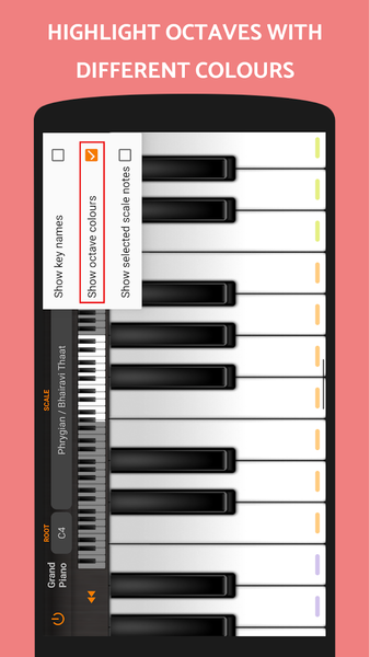 Grand Piano and Keyboard - عکس برنامه موبایلی اندروید