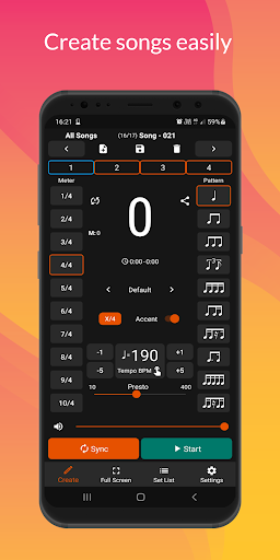 Stage Metronome with Setlist - Image screenshot of android app