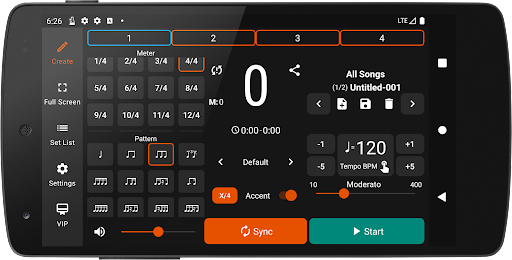 Stage Metronome with Setlist - Image screenshot of android app