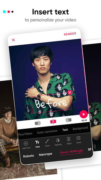 Before/After Video Collage - Image screenshot of android app