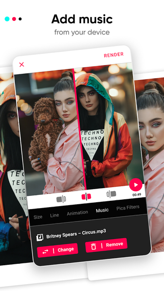 Before/After Video Collage - Image screenshot of android app
