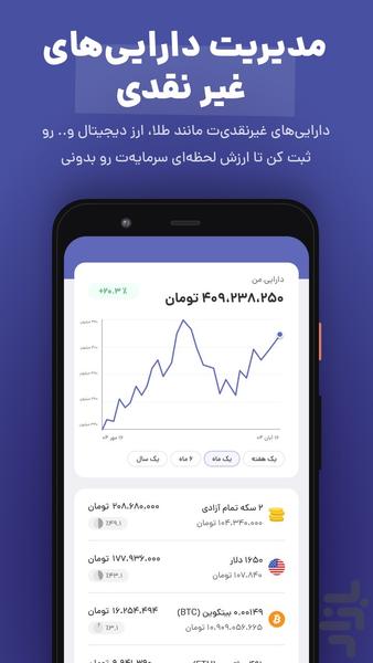 پولکی | حسابداری شخصی - عکس برنامه موبایلی اندروید