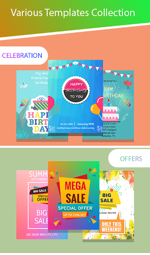 Poster Maker & Flyer, Ads,Invitation Maker - عکس برنامه موبایلی اندروید