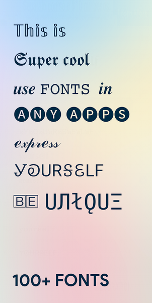 Fancy Fonts – Cool Fonts & Stylish Text Generator - عکس برنامه موبایلی اندروید