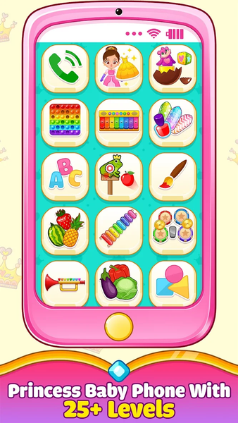 Princess Baby Phone Game - Gameplay image of android game