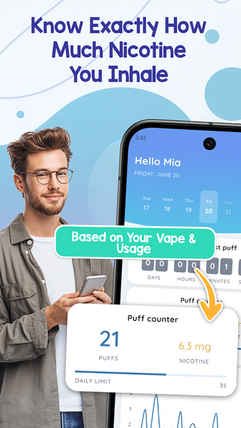 دانلود برنامه Puff Counter - Quit Smoking اندروید | بازار