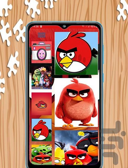 بازی پازل انگری برد - عکس بازی موبایلی اندروید