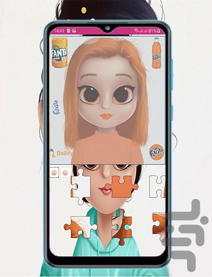 بازی پازل دخترانه کارتونی - عکس بازی موبایلی اندروید