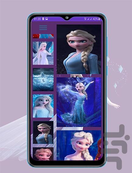 princess elsa jigsaw puzzle - Gameplay image of android game