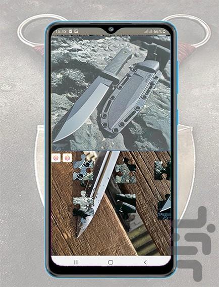 knife puzzle jigsaw - Gameplay image of android game