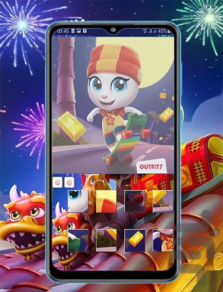 talking tom and friend puzzle - Gameplay image of android game