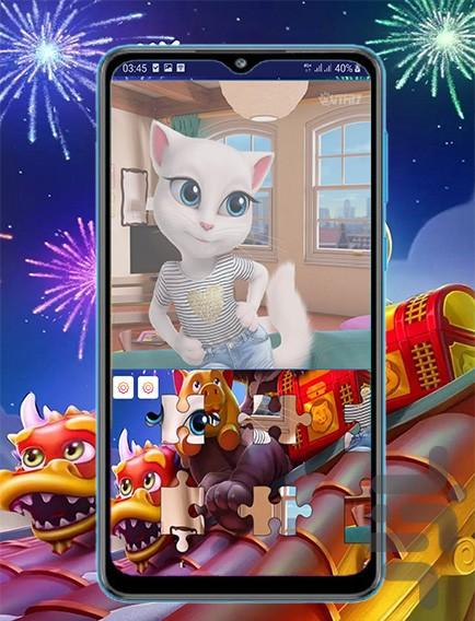 talking tom and friend puzzle - Gameplay image of android game