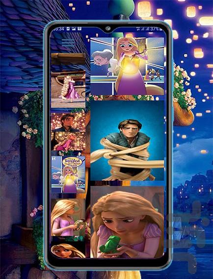 tangled rapunzel puzzle - Gameplay image of android game