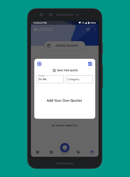 Quotico - Create Quotes, Poetr - Image screenshot of android app