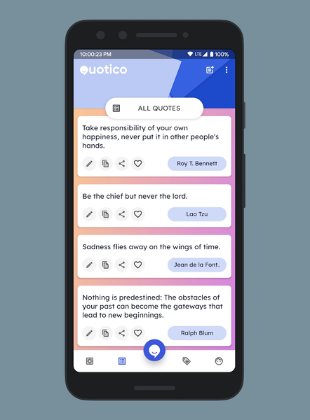 Quotico - Create Quotes, Poetr - Image screenshot of android app
