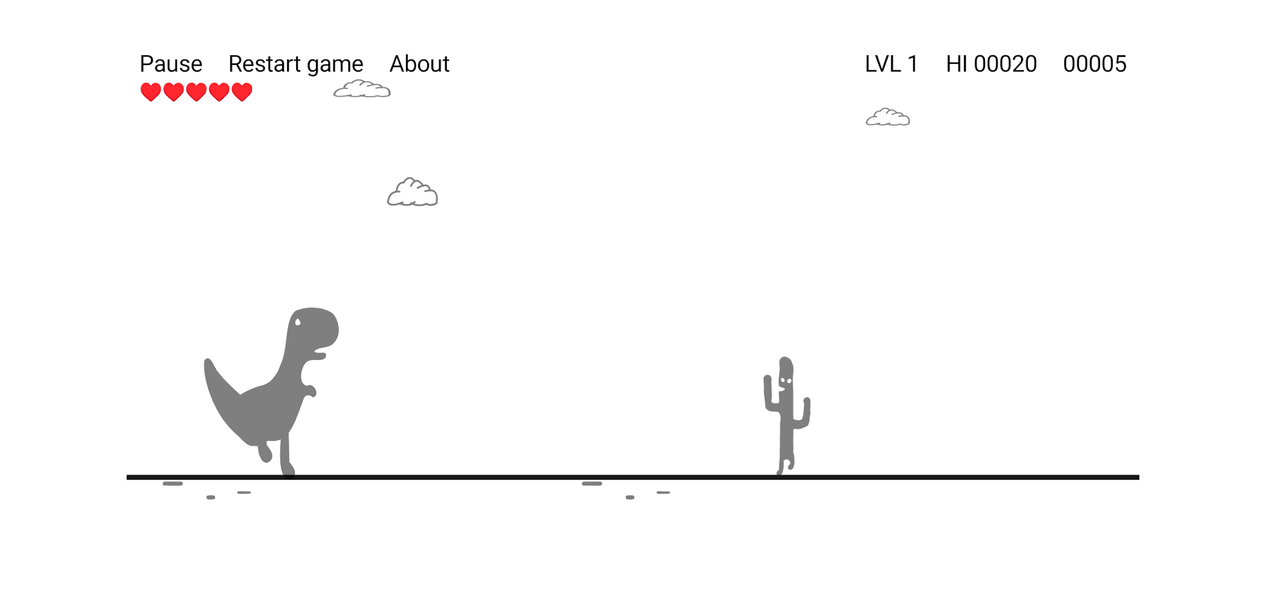 Cactus Run Classic - Dino Game - عکس بازی موبایلی اندروید