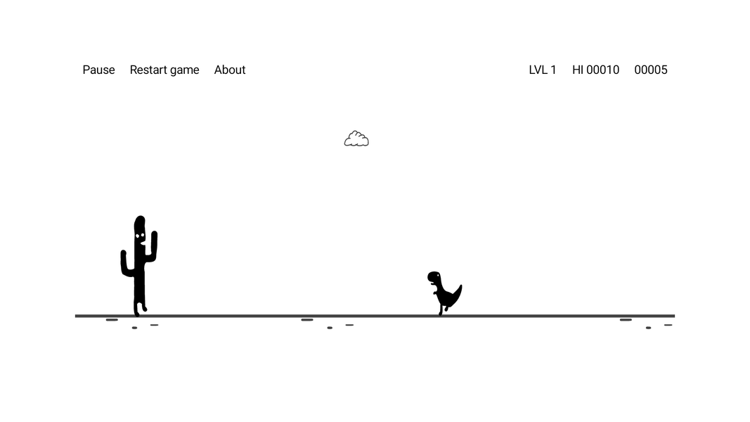 Cactus Run Classic - Dino Game - عکس بازی موبایلی اندروید