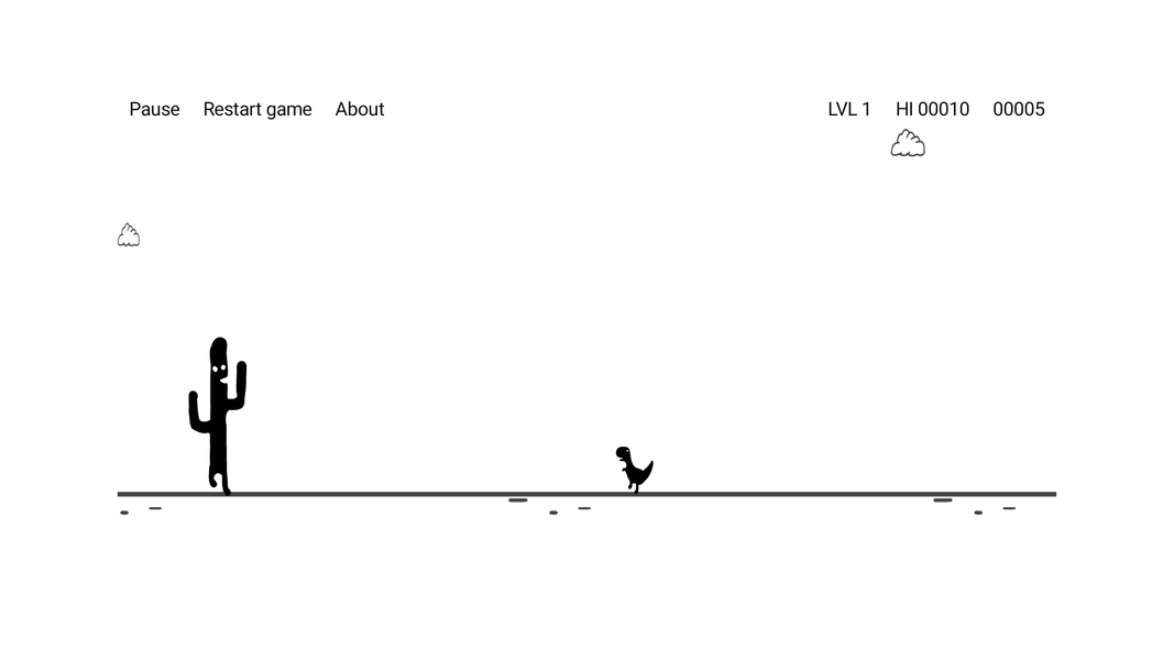 Cactus Run Classic - Dino Game - عکس بازی موبایلی اندروید