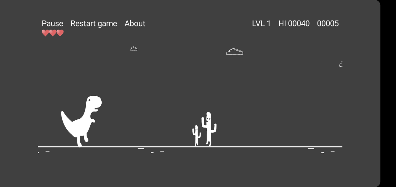 Cactus Run Classic - Dino Game - عکس بازی موبایلی اندروید