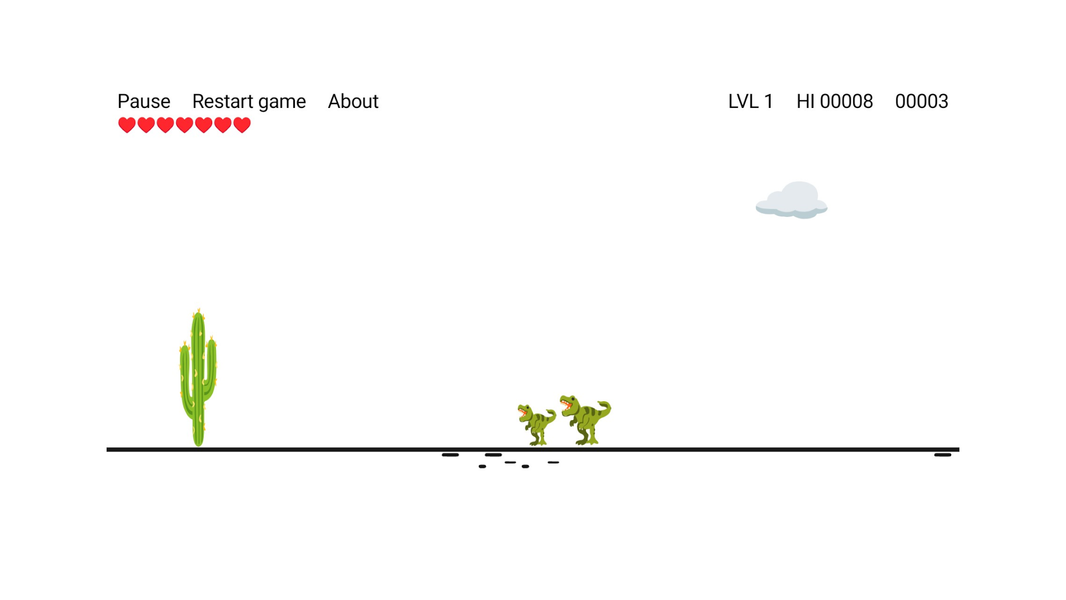 Cactus Run Classic - Dino Game - عکس بازی موبایلی اندروید