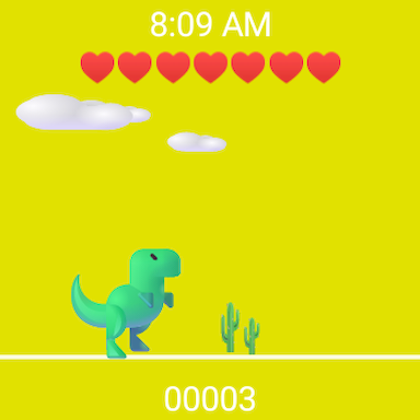 Cactus vs. Dino: 3D - Jump - Gameplay image of android game