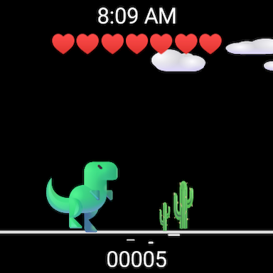 Cactus vs. Dino: 3D - Jump - Gameplay image of android game
