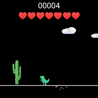 Cactus vs. Dino: 3D - Jump - Gameplay image of android game