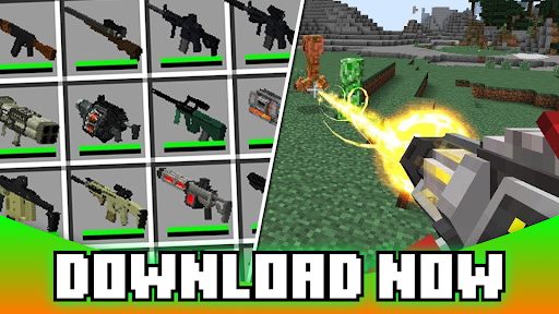 Weapon for minecraft: gun mods - عکس برنامه موبایلی اندروید