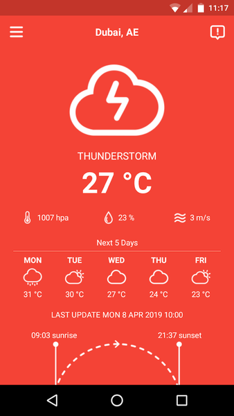 Simple Weather - Image screenshot of android app