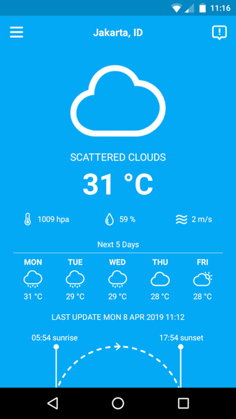 Simple Weather - Image screenshot of android app