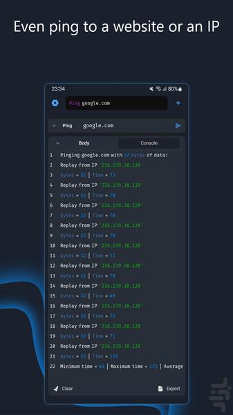 OneApi - تست و آنالیز API - عکس برنامه موبایلی اندروید