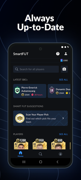 Smart FUT - FC SBC Solutions - Image screenshot of android app