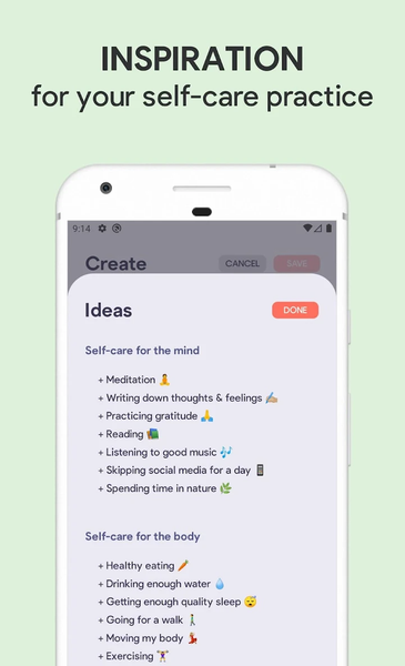 Sparkle: Self-Care Checklist, - عکس برنامه موبایلی اندروید