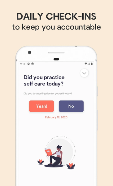 Sparkle: Self-Care Checklist, - Image screenshot of android app