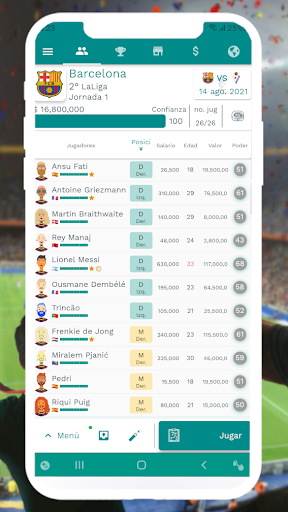 Superkickoff - Soccer manager - Gameplay image of android game