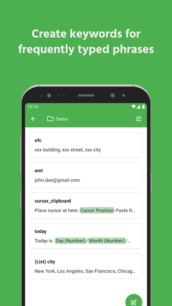 Text Expander: Fast Typing - عکس برنامه موبایلی اندروید