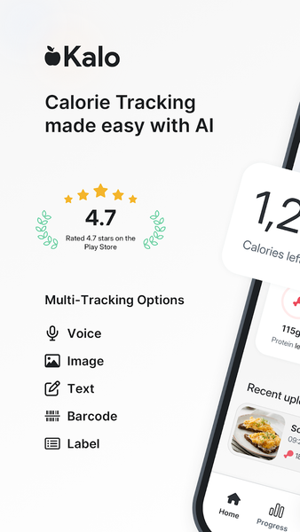 Kalo - AI Calorie Counter - عکس برنامه موبایلی اندروید