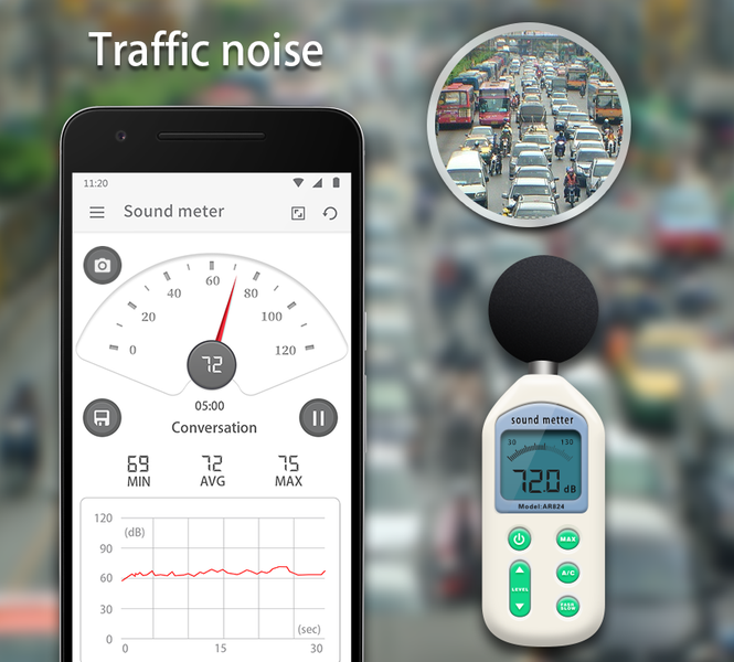 Sound Meter - Decibel Meter - عکس برنامه موبایلی اندروید