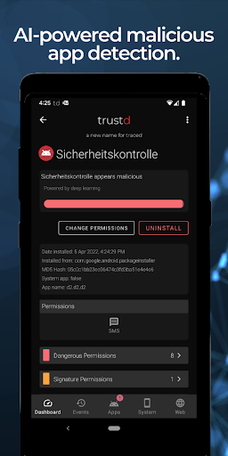 Trustd Mobile Security - Image screenshot of android app