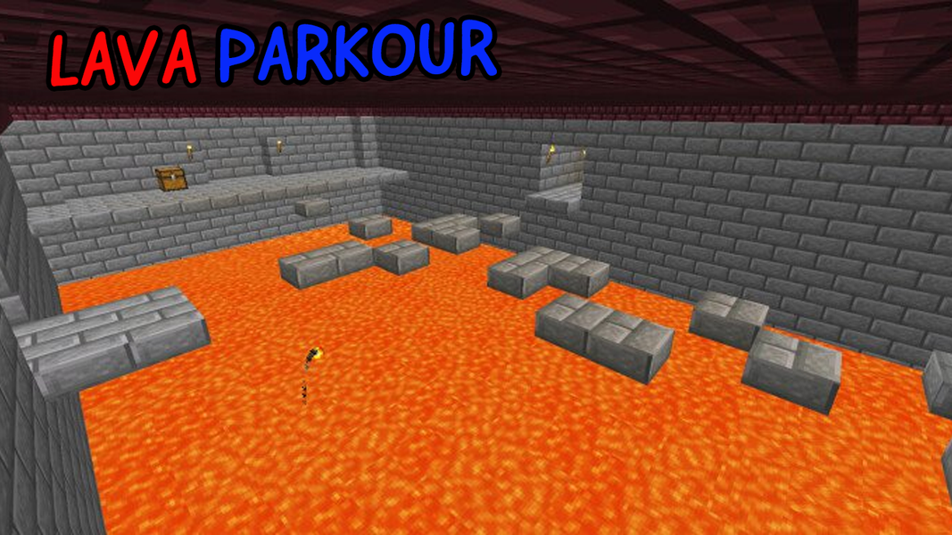 Parkour for MCPE - lava map - Image screenshot of android app